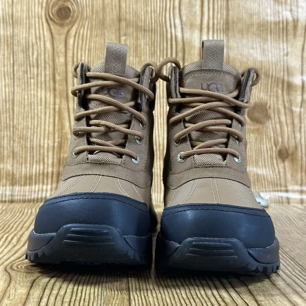 UGG Emmett Duck Boots Men’s Size 7 Waterproof Trail Shoes Chesnut‎ Brown 1115834